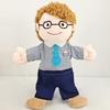 Family Hand Puppets: Cartoon Plush Dolls for Parent-Child Role Play and Kindergarten Teaching