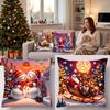 4 Pack Christmas Throw Covers, Decorative Cushion Cases for Home and Sofa Decoration