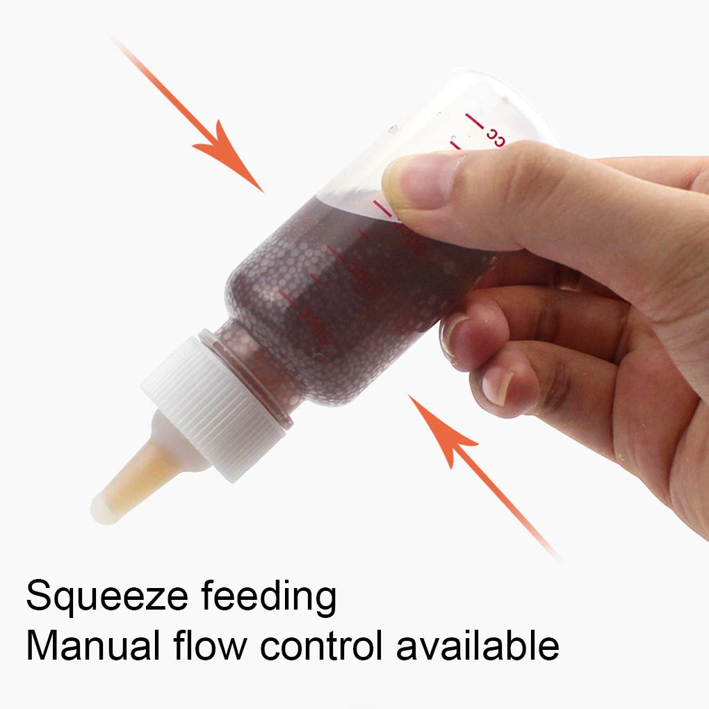 Silikon-Nurse-Set für Haustiere, Fütterungsflaschen, wasserdicht, Ersatz-Futternippel für Haustiere, Stillspritzen für Kaninchen