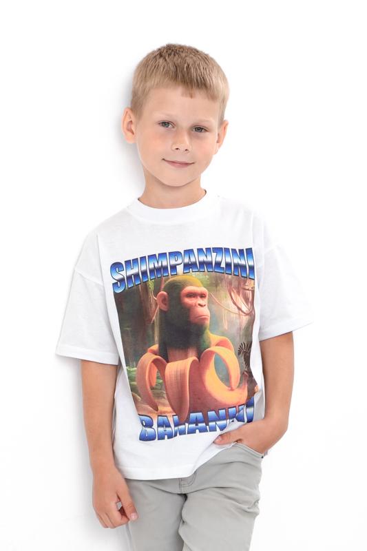 

Підліткова футболка з мемом – TRALALERO, БАЛЕРИНА КАПУЧИНО, Принт TUNG TUNG TUNG SAHUR, Унісекс, Літо, 6414-001-33-3 HC 122 дитини синього кольору