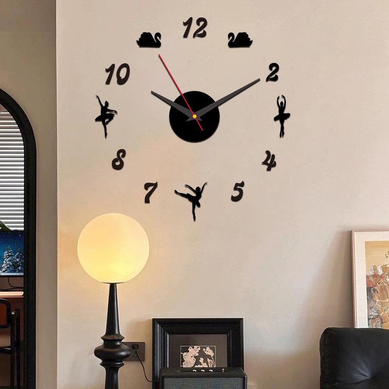 High-End European Style Electronic Wall Clock for Living Room, Study, or Bedroom