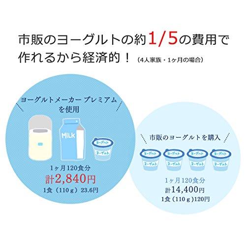 Iris Ohyama Yogurt Maker Premium with Temperature Adjustment White IYM-012