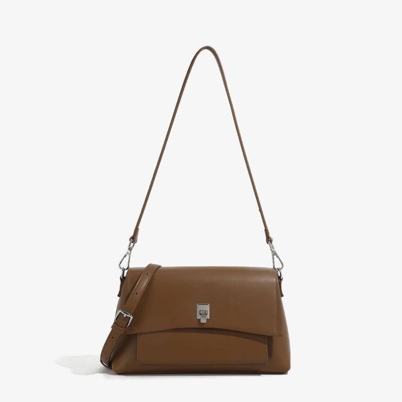 Premium Sense Retro Underarm Bag Women's New Simple Commuting Fashion Versatile Shoulder Small Square Bag Messenger Bag