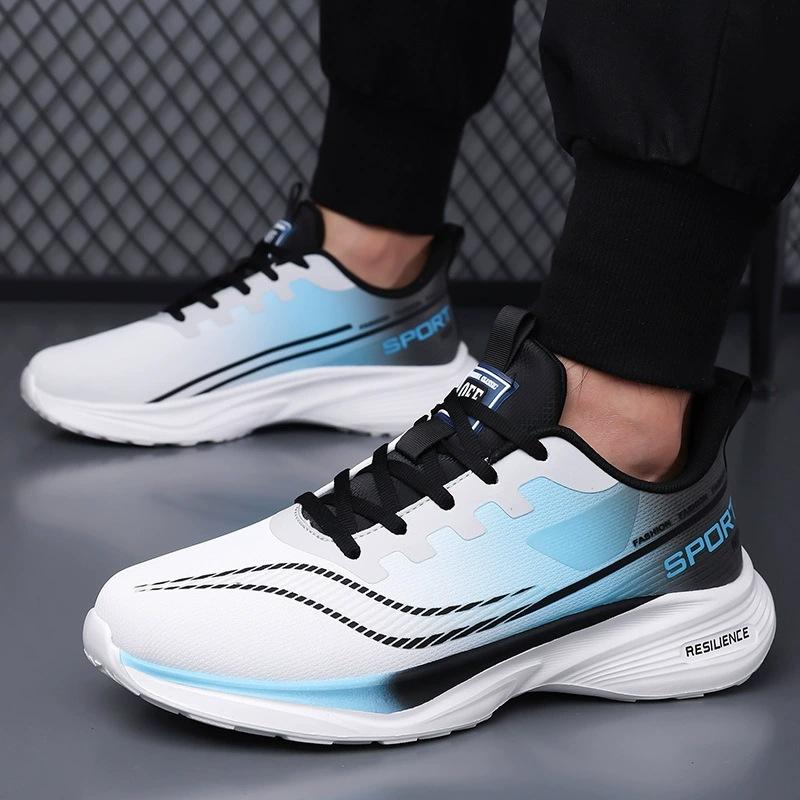 Spring and Autumn new leather running shoes are breathable, lightweight, warm and shock-absorbing sports and leisure shoes