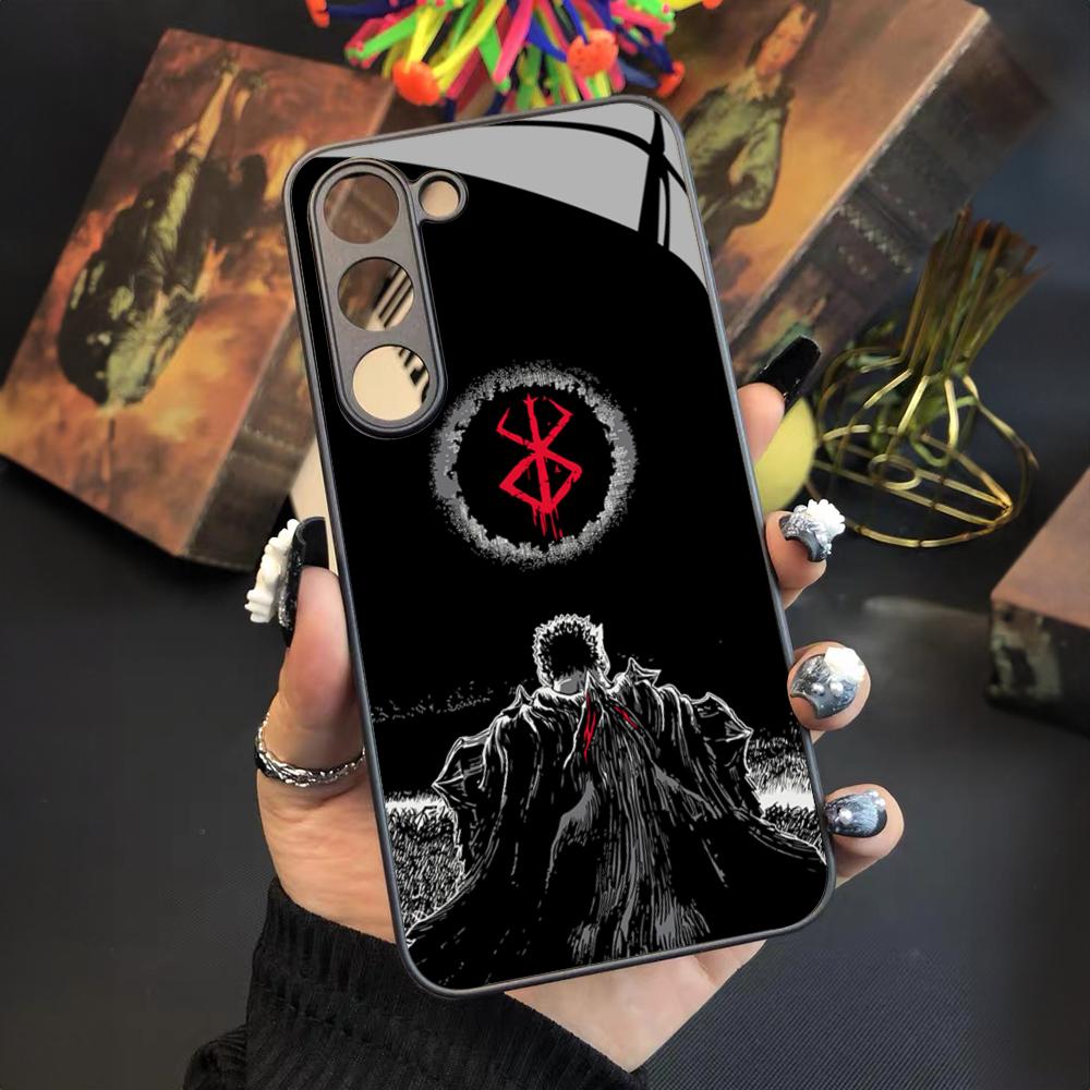 Berserk Comics Cool Phone Case For Samsung Galaxy S25 S24 S23 S22 S20 S21 Note20 Ultra Plus Fe Colored Silver Cover