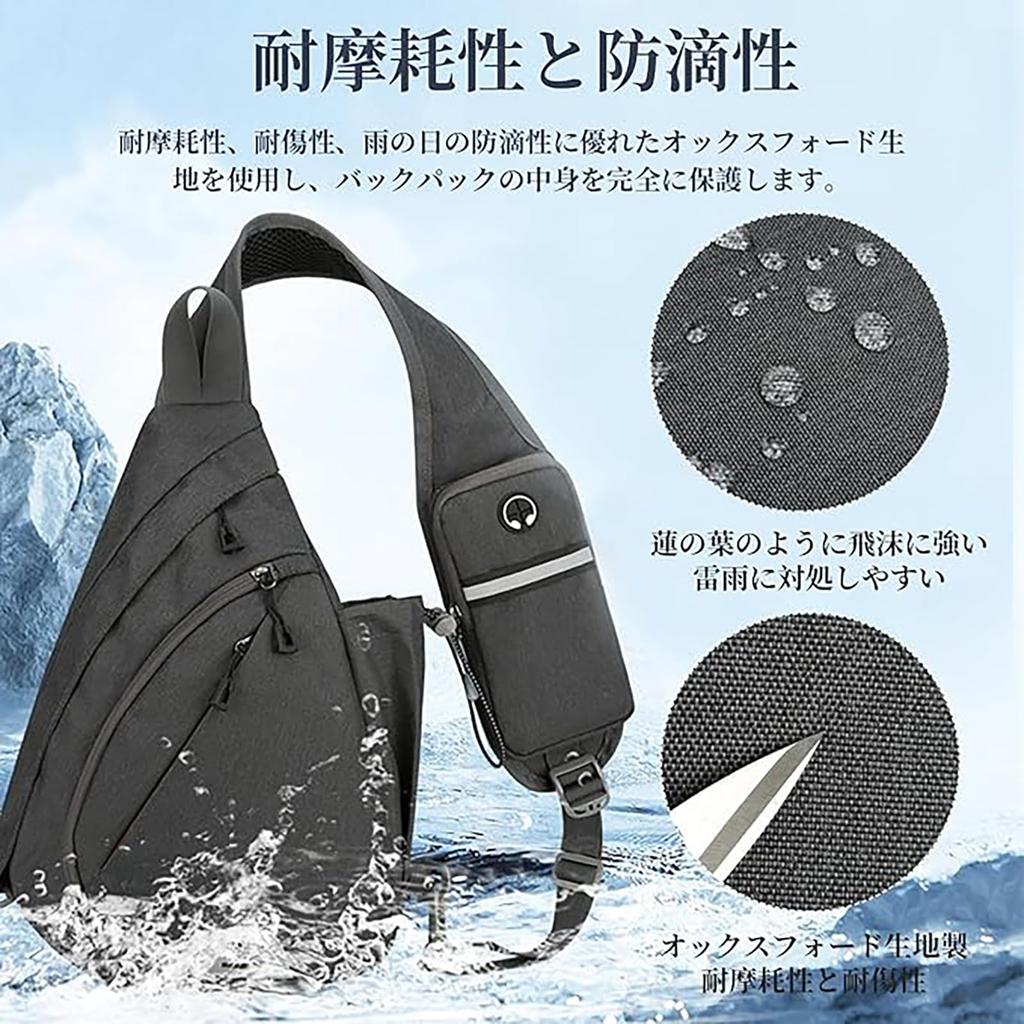 TONG YUE Body and Chest Large Fits Unisex for and School Men's 3-Way Bag Crossbody, Handbag, Strap. Capacity, Waterproof, Lightweight, Popular,