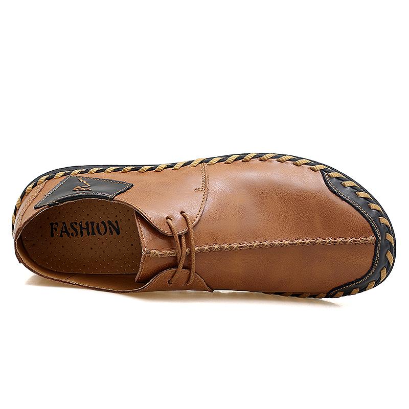 Handgefertigte Lederschuhe für Herren mit Schnürung, Freizeitschuhe