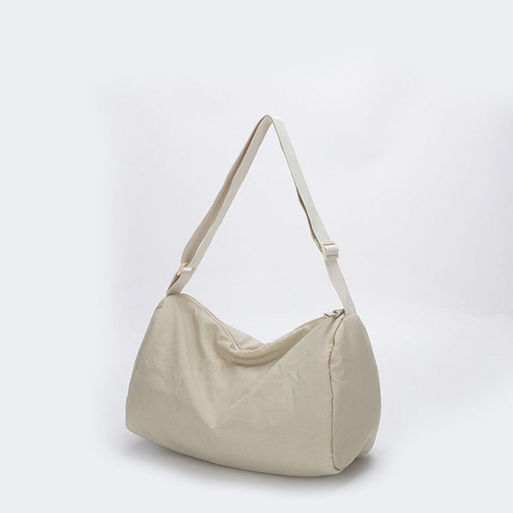 Solid Color Simple Crossbody Bag Korean Style Dumpling Bag Soft Versatile Shoulder Bag Travel