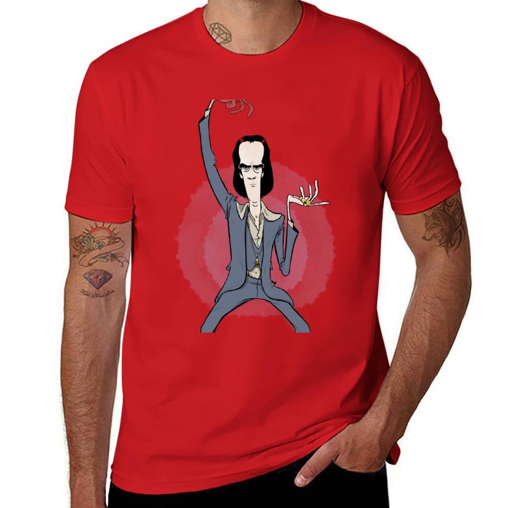 Nick Cave Sticker T-Shirt Boys Whites Shirts Graphic Tees Heavyweights Heavyweight T Shirts for Men