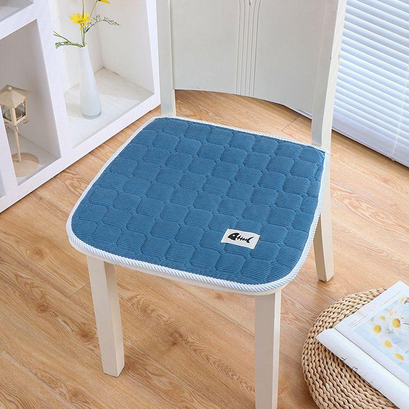 

Chair Cushion and Seat Cushion Dining Chair Cushion Fabric Lace Simple Modern Single Mat Four Seasons Non-Slip Dining Table Chair Cushion For Home Tiffany Blue 43*45cm (1 pack)