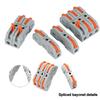 10/20pcs Lever Wire Connector For Quick Connection 28-12 AWG 1-to-1 In-line Wire Connector Compact Splice Insulated Terminal