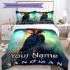 3pcs Custom Name Sandman Bedding Set Duvet Cover Closure Includes 1 Duvet Cover & 2 Pillowcases, Soft and Comfortable for All Seasons.