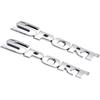 Sport Emblem Badge, 3D Metal Car Sticker Decal, Chrome-Plated Side Fender Rear Trunk Emblem, Universal Exterior Accessories for Car Truck SUV (2PCS,