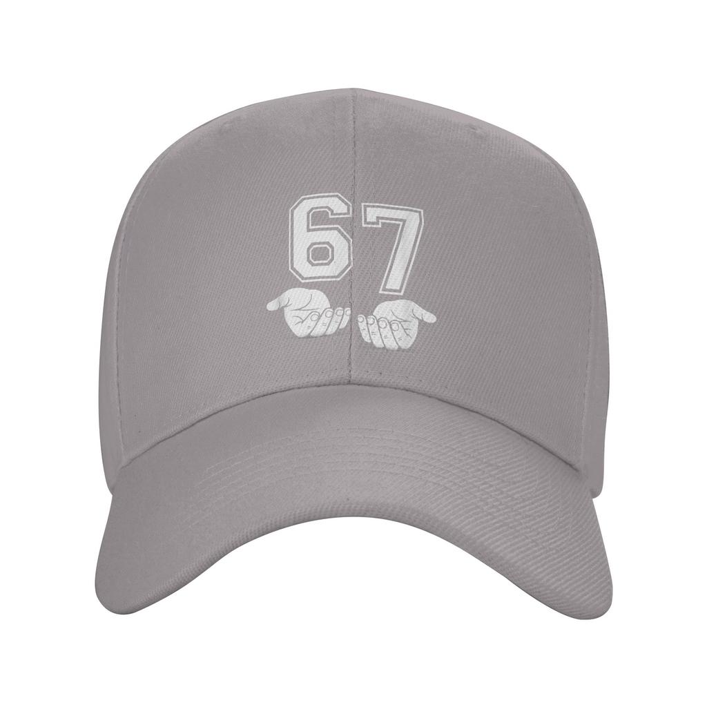 Six Seven 67 Minimal Number Design with Open Hands Casual Baseball Cap Outdoor Sports Trucker Hat Summer Sun Men Baseball Caps
