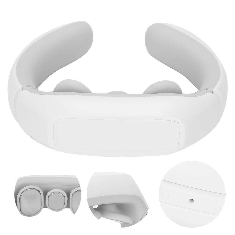 Electric Neck Massager Pain Relief Back Cervical Massager Relaxation Health‑Care Tool(White )