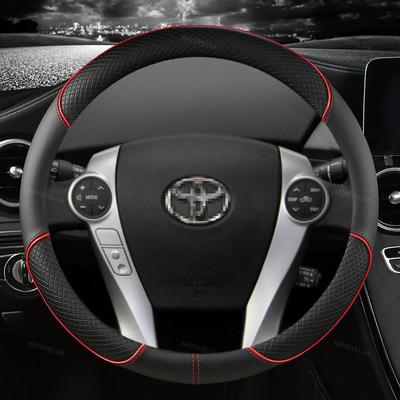 Capa de Couro Microfibra para Volante de Carro Para Toyota Prius 30 20 Prius V Prius C Prius Prime Massagem Acessórios Automotivos