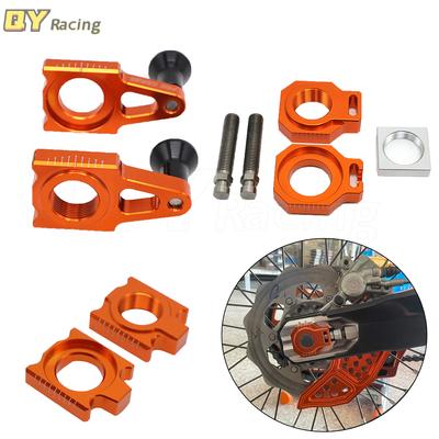 Blocs d'essieu de réglage de chaîne arrière de moto CNC, pour KTM SX SXF XC XCF Husqvarna TC125 FC250 350 450 FS450 TC250 TX300 FX350