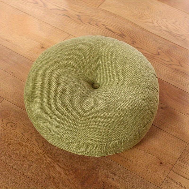 Contemporary Style Floor Cushion: Hand Wash Only, No Print, Polyester Filling, 39cm/15.35in Diameter