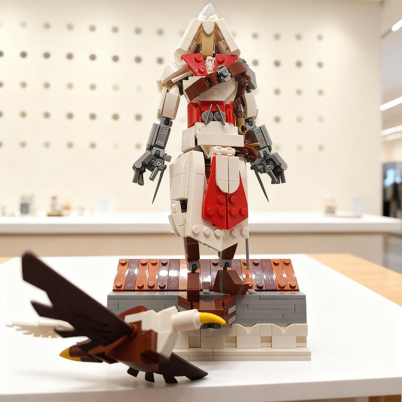 355pcs MOC Assassin S Creed Ezio Brotherhood Model Building Blocks Construction Christmas Gifts Toy Creative DIY Idea Assemble