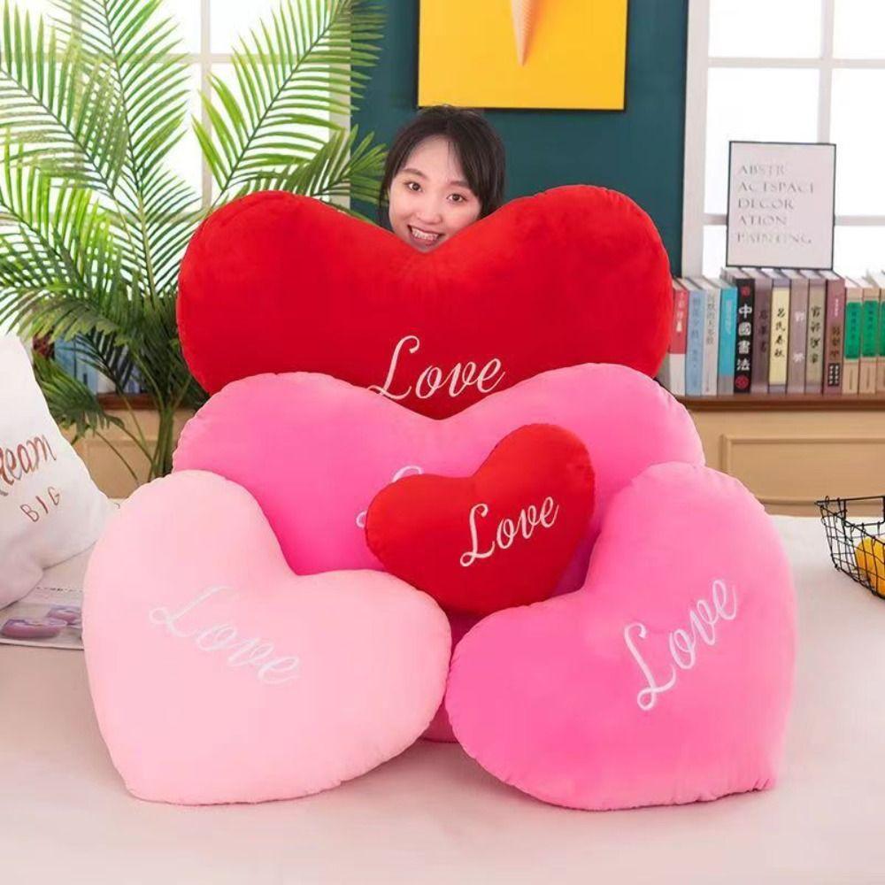 Heart Shape Soft Pillow Valentines Day Stuffed Pillow New Heart Plush Pillow