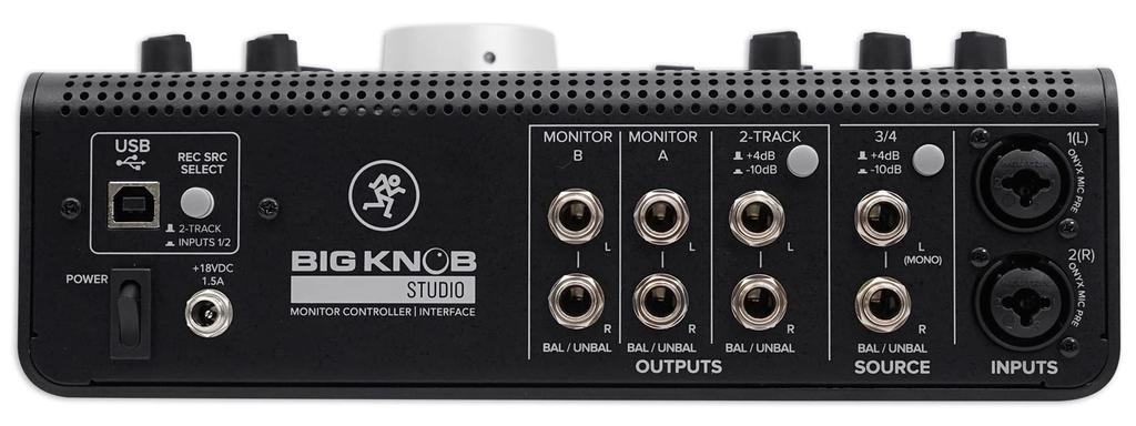 MACKIE Level Control & Sound SourceMonitor Speaker Controller + USB Interface Big Knob Studio