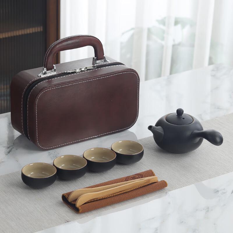 Coarse Pottery Travel Tea Set