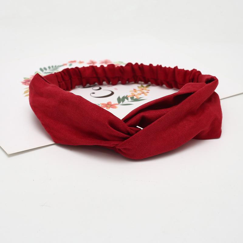 Lady Headdress Plaid Bow Headband Turban Elastic Headwear Head Wrap Women Hair Accessories for Princess Striped Hair Bands