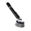 Automatic Liquid-Dispensing Long Handle Kitchen Cleaning Brush with Steel Wool