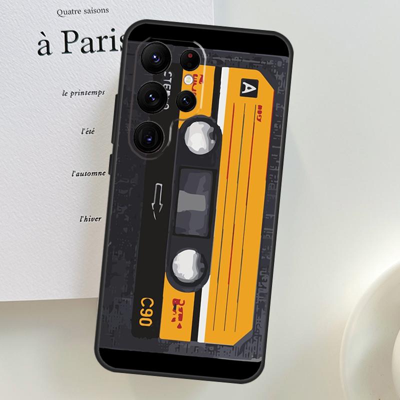 Retro VHS Tape Phone Case For Samsung Galaxy S25 Ultra S9 S10 S20 S21 S22 S23 S24 Plus S24 FE Cover Shell
