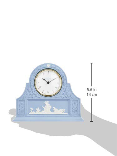 [Officially Imported] Wedgwood Jasper Pale Blue Mantle Clock, Wedding Gift, 51410000754