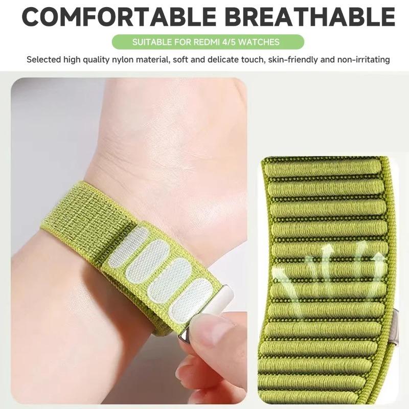 Nylon Loop Strap For Redmi Watch 5 4 Bracelet Breathable Wristband For Xiaomi Mi Band 9 Pro/8 Pro Smart Watch Accessories