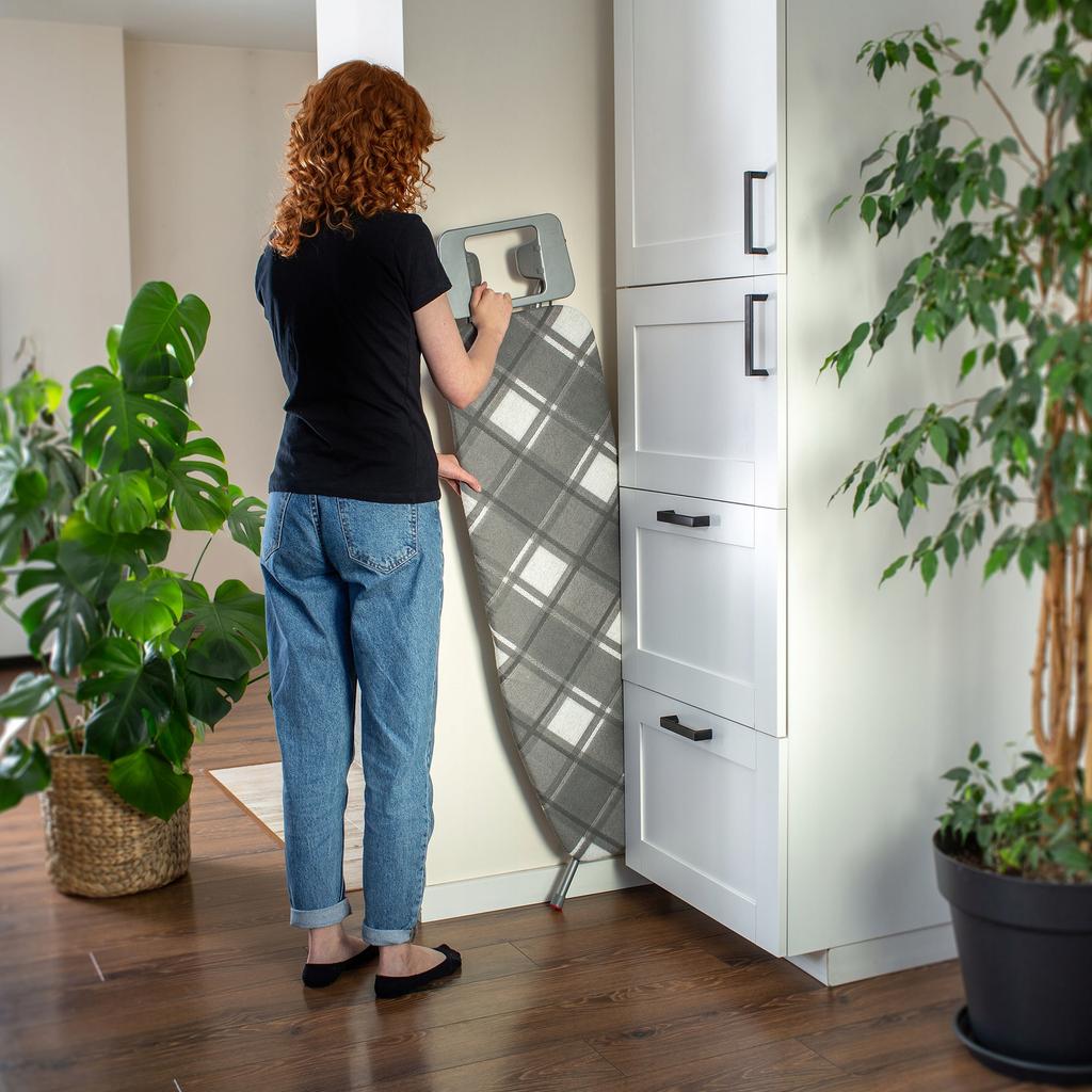 KADAX Ironing Board With Iron Holder Foldable Standard 114x34cm