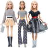 11 PCS/Set Doll Clothes for Barbie Doll 30cm Doll Accessories Dress Skirts Hangbag Shoes Boots Kids Toy Gifts