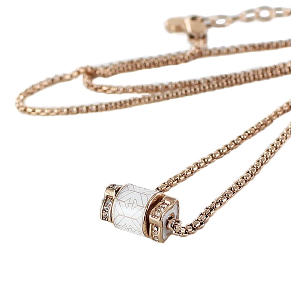 Emporio Armani Rose Gold Necklace EGS2828221 Women's [Used]