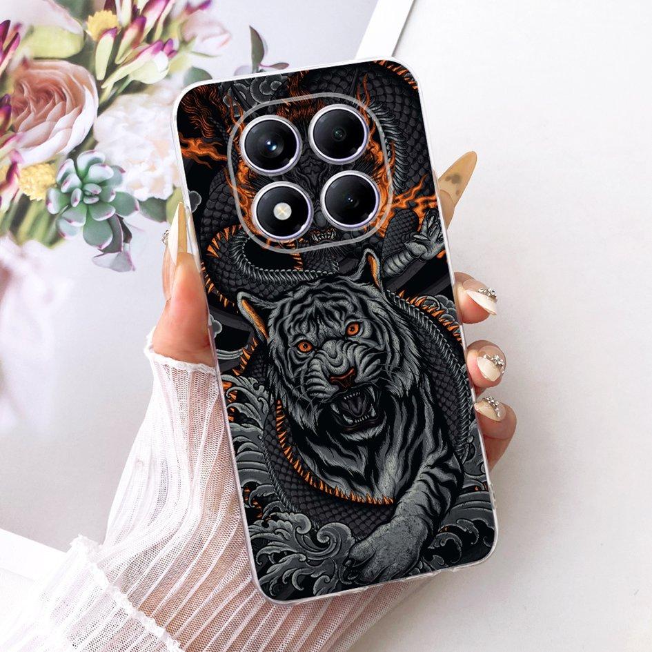 Für Xiaomi Redmi Note 14 Pro Plus 5G Hülle Luxus Cartoon Löwe Drache Cover Weiches Dünnes Silikon Funda Für Redmi Note 14 Pro Bumper