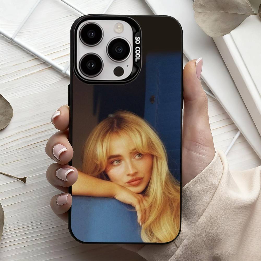 Singer S-Sabrina C-Carpenter  Phone Case For iPhone17,16,15,14,13,12,11 Plus,Pro Max Candy Silver Plated Inside Cover