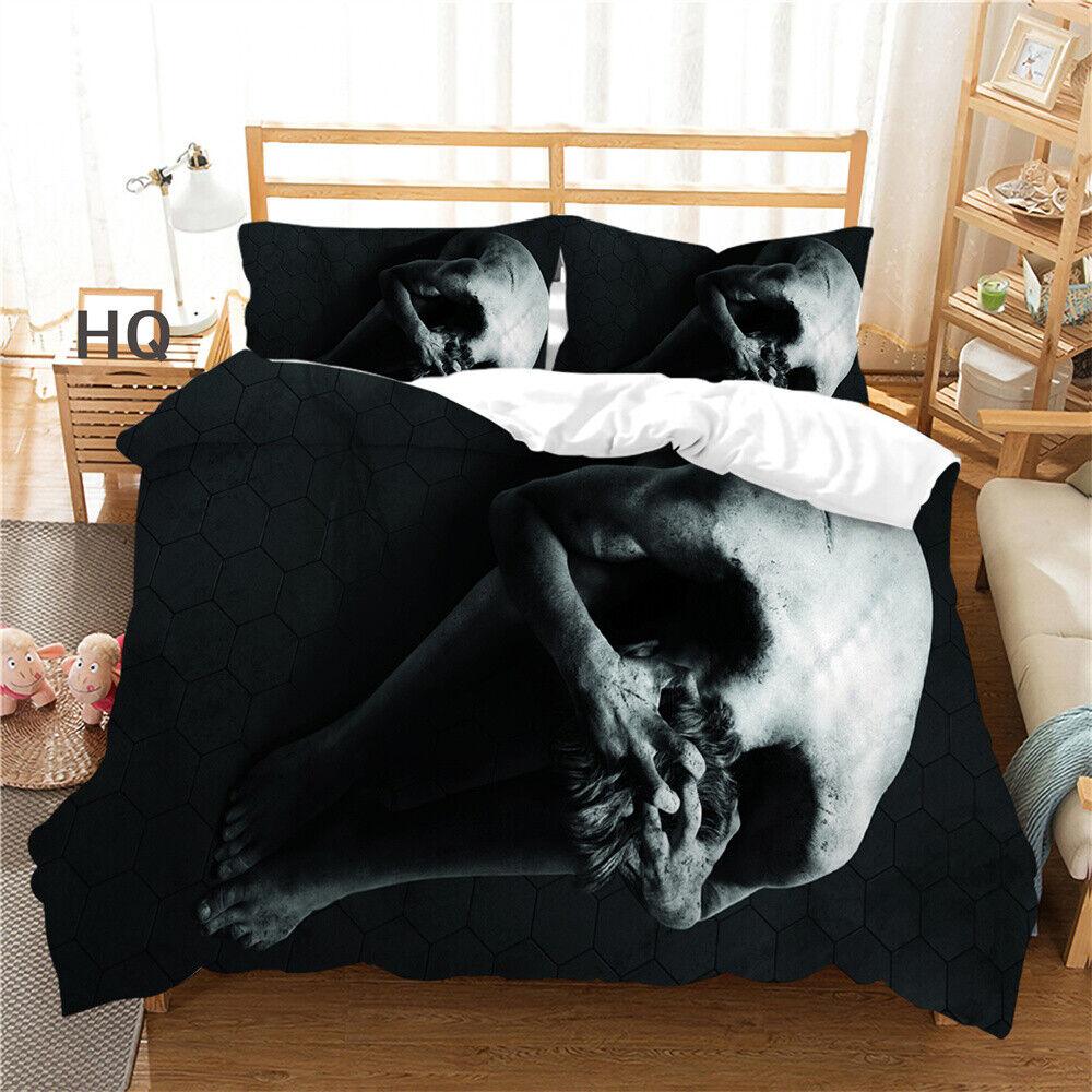 Skull Printing Duvet Cover Teens Bedroom Set Fashion Bedding Set Comforter Cover
