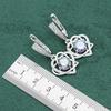 Europe and The United States Popular Colorful Zircon Inlaid Heart Shaped Set Necklace Earrings Ring Bracelet Full Diamond