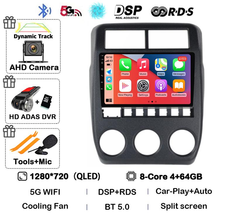 Android 14 Wireless Carplay+Auto WIFI+4G Car Radio For LADA NIVA 2022 Multimedia Stereo Video Player GPS Navigation 360 Camera