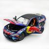 CCA Simulation 1/24 BMW M4 G82 DTM Red Bull Racing Car Model Sound Light Collection Miniature Voiture Home Decor Boy Friend Gift