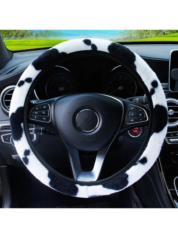 

Automobile Steering Wheel Cover, Elastic Carbon Fiber PU Leather Without Inner Ring, Various Colors Available срібний
