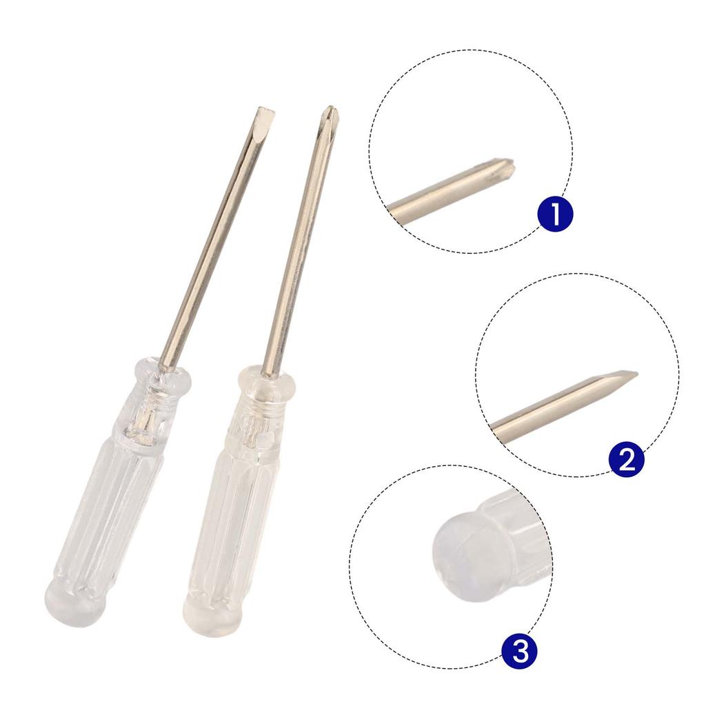Dual Pack of Miniature Screwdrivers Size 3 74Inch Perfectly Compact