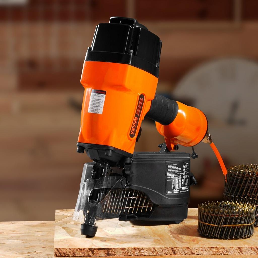 MCN90 Coil Framing Nailer 1-3/4" to 3-1/2" 15 Degree Pneumatic Nail Gun