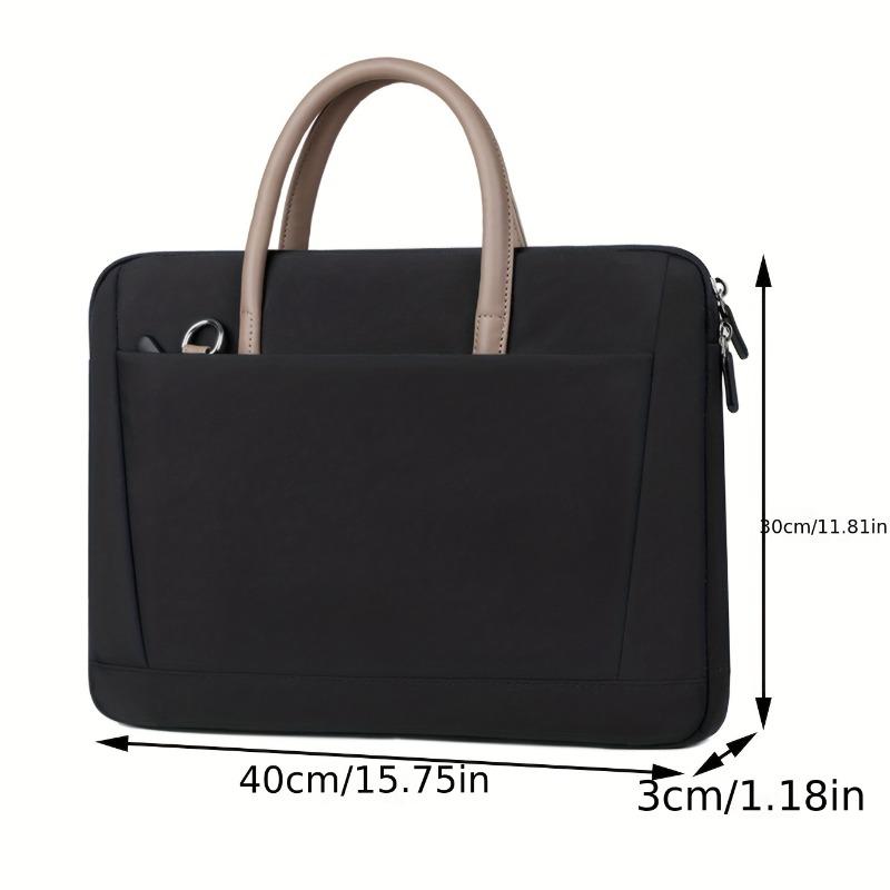Waterproof Oxford Laptop Bag for Women Lightweight Single Shoulder Briefcase Business Work Tote Fits 13-16 Inch Notebook