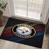 Tappeto in Cristallo di Velluto Design Pittsburgh Steelers Accogliente Non?Tappeto Stampato Antiscivolo per Camera da Letto Soggiorno Ingresso