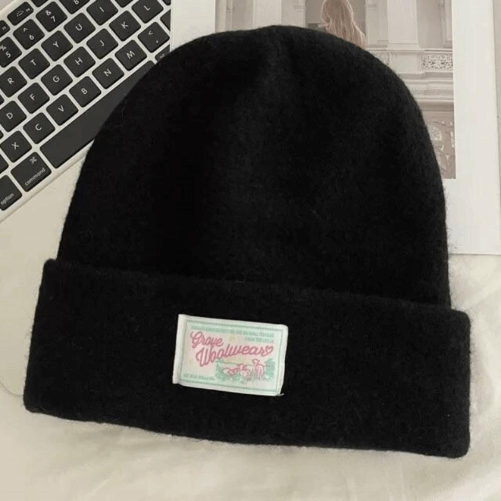 Keep Warm Knitted Pullover Hat Coldproof Beanies Cap Fashion Woolen Stacked Hat  Girls