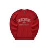 Skechers Colorful Casual Series Comfortable Versatile Classic Crew Neck Pullover Sweatshirt Unisex Sweatshirt Pale-Red L124U031-03LC
