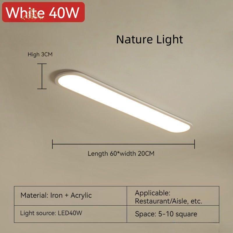 Modern Minimalist Strip Cloakroom Aisle Balcony Light Corridor Hallway Nordic Master Bedroom Lights Household LED Ceiling Light
