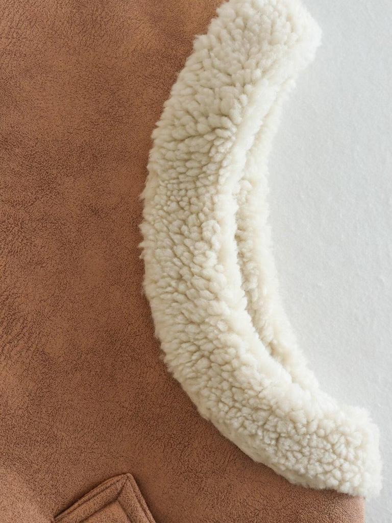 European & American Women's Fashion Suede Vest - Versatile Cardigan