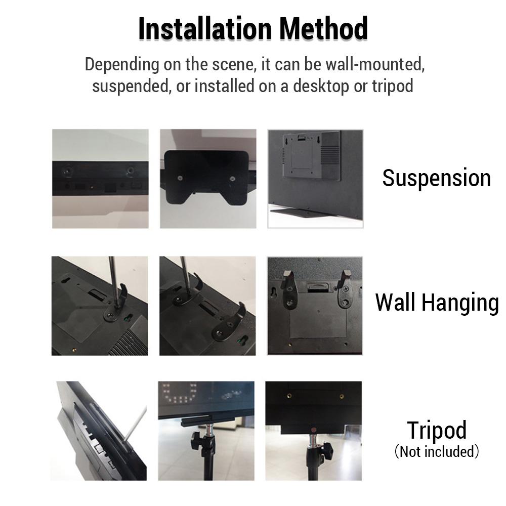 Elektronisk resultattavla med fjärrkontroll 10-siffrig professionell tennisresultattavla lättviktig och